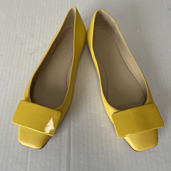 Bells & Becks Womens The Emma Yellow Square Toe Ballet Flats Slip On Casual 40.5 - Picture 3 of 16